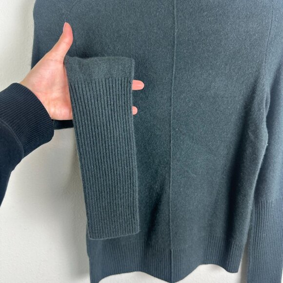 Aqua Cashmere Dark Grey Turtleneck Sweater XS Pullover Casual Soft Cozy Minimali - Picture 6 of 6